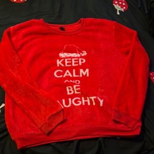Cold crush keep calm and be naughty sweater size M